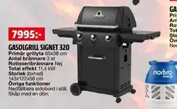 Bauhaus GASOLGRILL SIGNET 320 erbjuda