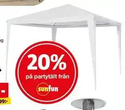 Bauhaus Partytält från sunfun erbjuda
