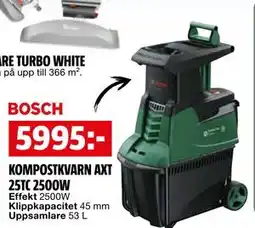 Bauhaus KOMPOSTKVARN AXT 25TC 2500W erbjuda