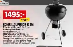 Bauhaus KOLGRILL SUPERIOR 57 CM erbjuda