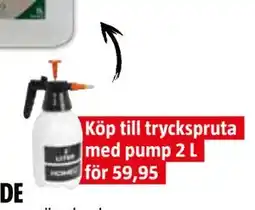 Bauhaus Köp till tryckspruta med pump 2 L erbjuda