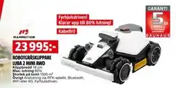Bauhaus ROBOTGRÄSKLIPPARE LUBA 2 MINI AWD erbjuda