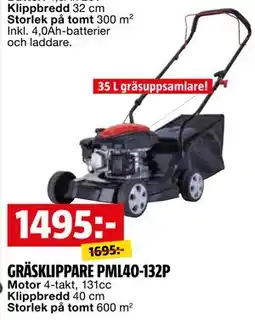 Bauhaus GRÄSKLIPPARE PML40-132P erbjuda