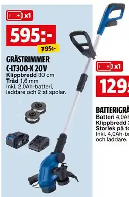 Bauhaus GRÄSTRIMMER C-LT300-X 20V erbjuda