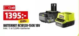 Bauhaus BATTERIKIT RC18120-150X 18V erbjuda