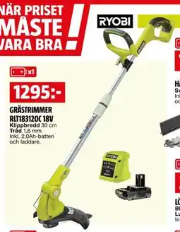 Bauhaus GRÄSTRIMMER RLT183120C 18V erbjuda