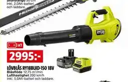 Bauhaus LÖVBLÅS RY18BLXD-150 18V erbjuda