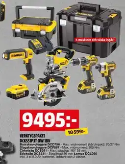 Bauhaus VERKTYGSPAKET DCK551P3T-QW 18V erbjuda