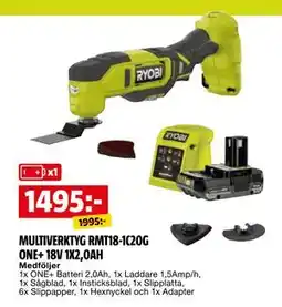 Bauhaus MULTIVERKTYG RMT18-1C20G ONE+ 18V 1X2,0AH erbjuda