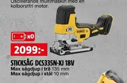 Bauhaus STICKSÅG DCS335N-XJ 18V erbjuda
