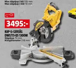 Bauhaus KAP-& GERSÅG DWS773-QS 1300W erbjuda