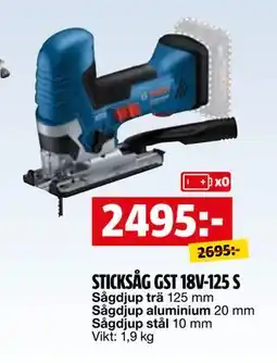 Bauhaus STICKSÅG GST 18V-125 S erbjuda