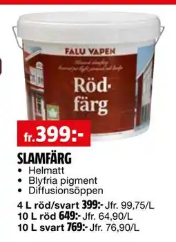 Bauhaus SLAMFÄRG erbjuda