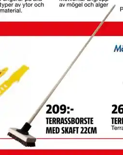Bauhaus TERRASSBORSTE MED SKAFT 22CM erbjuda
