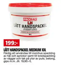 Bauhaus LÄTT HANDSPACKEL MEDIUM 10L erbjuda