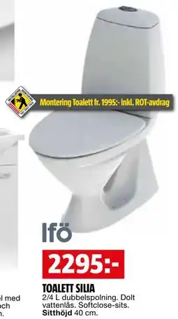Bauhaus TOALETT SILIA erbjuda