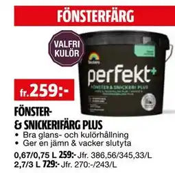 Bauhaus FÖNSTER& SNICKERIFÄRG PLUS erbjuda