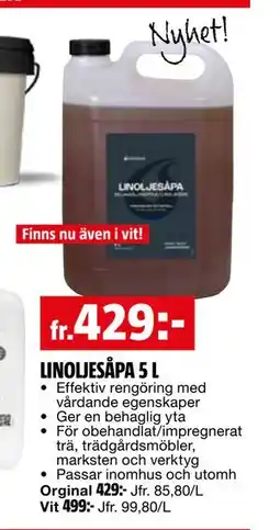 Bauhaus LINOLJESÅPA 5 L erbjuda