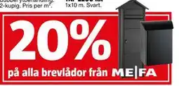 Bauhaus 20% på alla brevlådor från erbjuda