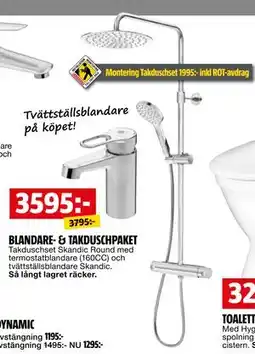 Bauhaus BLANDARE- & TAKDUSCHPAKET erbjuda