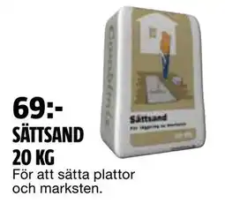 Bauhaus SÄTTSAND 20 KG erbjuda