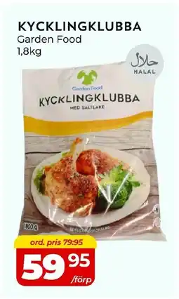Matrix Butikerna GARDEN FOOD Kycklingklubba erbjuda