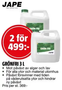 Bauhaus GRÖNFRI 3 L erbjuda