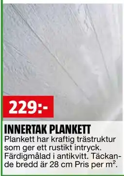 Bauhaus INNERTAK PLANKETT erbjuda
