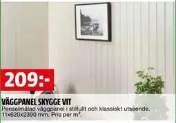 Bauhaus VÄGGPANEL SKYGGE VIT erbjuda