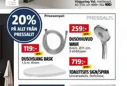 Bauhaus 20%. PÅ ALLT FRÅN PRESSALIT erbjuda
