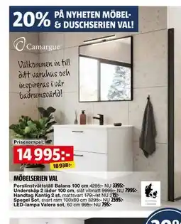 Bauhaus 20% PÅ NYHETEN MÖBEL& DUSCHSERIEN VAL! erbjuda