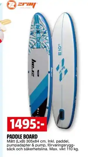 Bauhaus PADDLE BOARD erbjuda