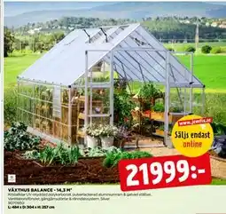 Jem&Fix VÄXTHUS BALANCE - 14,3 M² erbjuda