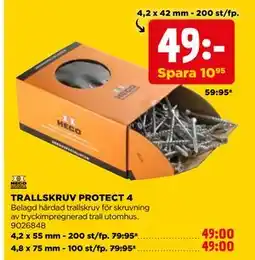 Jem&Fix TRALLSKRUV PROTECT 4 erbjuda