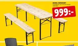 Jem&Fix BORD-/BÄNKSET erbjuda