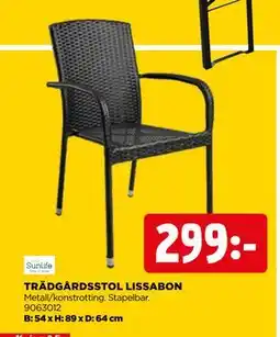 Jem&Fix TRÄDGÅRDSSTOL LISSABON erbjuda