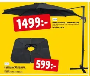 Jem&Fix HÄNGPARASOLL WASHINGTON erbjuda