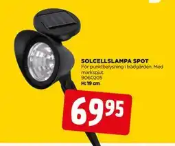 Jem&Fix SOLCELLSLAMPA SPOT erbjuda