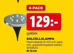 Jem&Fix SOLCELLSLAMPA erbjuda