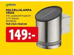 Jem&Fix SOLCELLSLAMPA VÄGG erbjuda