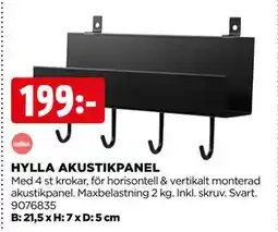 Jem&Fix HYLLA AKUSTIKPANEL erbjuda