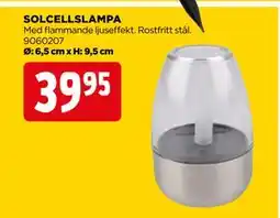 Jem&Fix SOLCELLSLAMPA erbjuda