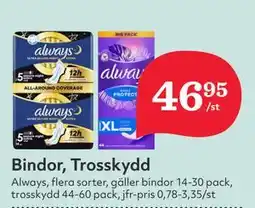 Hemköp Bindor, Trosskydd erbjuda