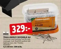 Jem&Fix TRALLSKRUV INVISIBLE A4 erbjuda