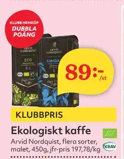 Hemköp Ekologiskt kaffe erbjuda