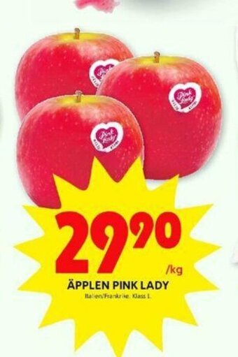 ICA Kvantum Äpplen Pink Lady erbjuda