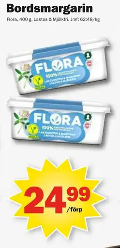 Pekås FLORA Bordsmargarin erbjuda