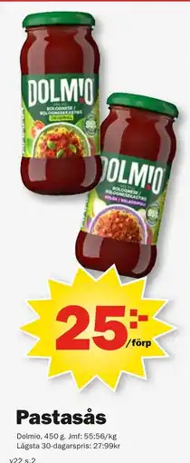Pekås DOLMIO Pastasås erbjuda