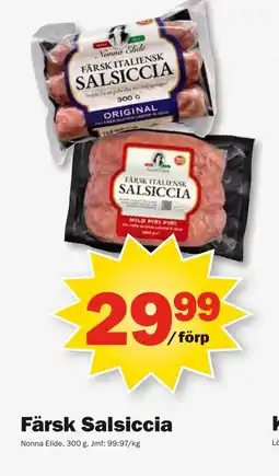 Pekås NONNA ELIDE Färsk Salsiccia erbjuda