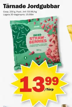 Pekås COOP Tärnade Jordgubbar erbjuda